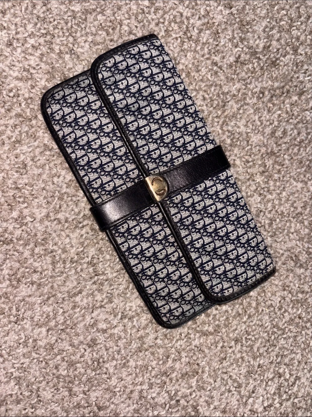 Vintage Dior Oblique Monogram Canvas Leather Belt Bag, great condition
